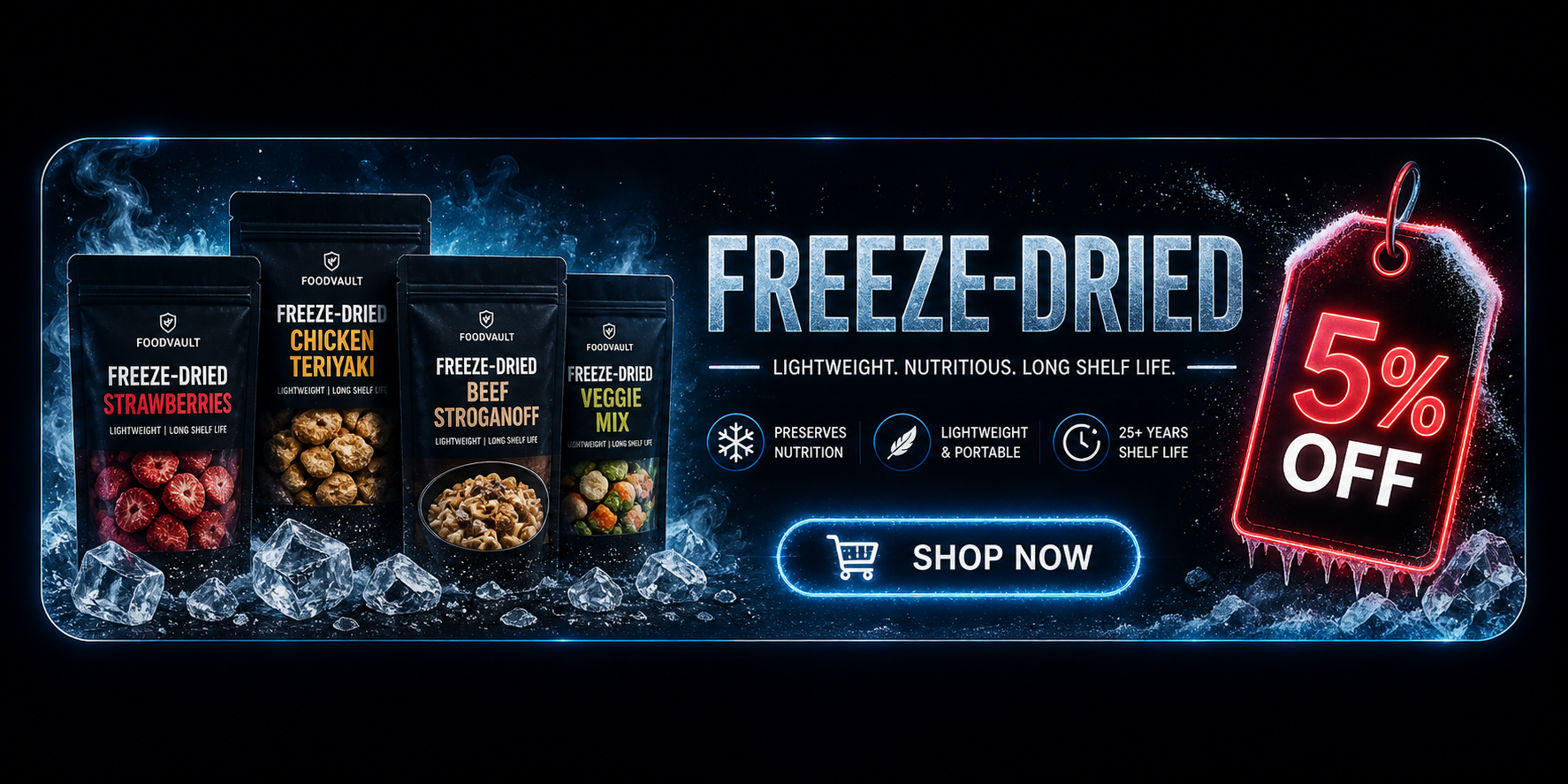 Freeze dried reserve collection
